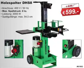 Stabilo Fachmarkt Holzspalter DHS8 Angebot