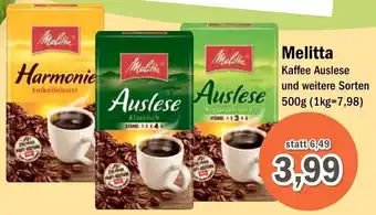 Aktiv Irma Melitta Kaffee Auslese 500 g Angebot