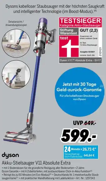 MEDIMAX Dyson Akku Stielsauger V11 Absolute Extra Angebot