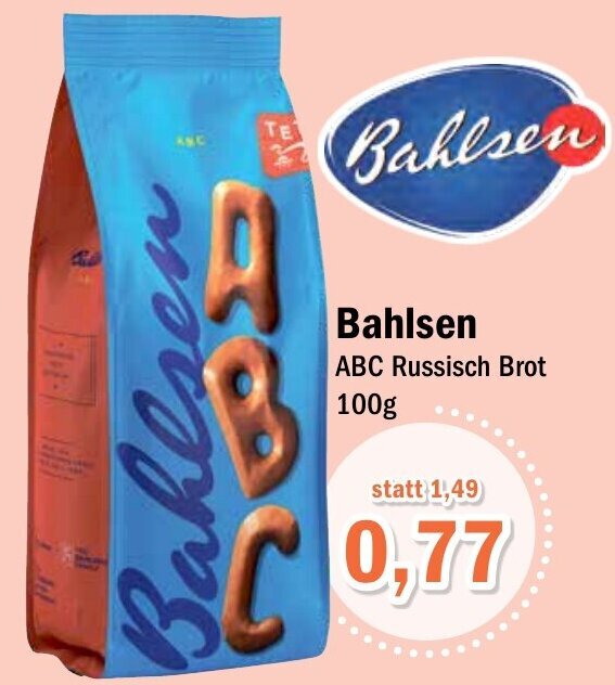 Bahlsen ABC Russisch Brot 100g Angebot bei Aktiv Irma