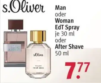 Rossmann s. Oliver Man oder Woman EdT Spray 30ml oder After Shave 50ml Angebot