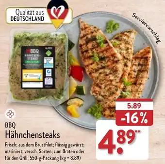 Aldi Nord BBQ Hähnchensteaks 550 g Packung Angebot