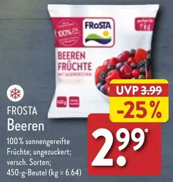 Aldi Nord FROSTA Beeren 450 g Beutel Angebot