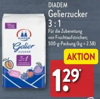 Aldi Nord DIADEM Gelierzucker 3:1, 500 g Packung Angebot