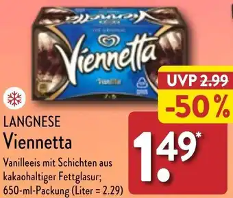 Aldi Nord LANGNESE Viennetta 650 ml Packung Angebot