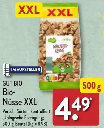 Aldi Nord Gut Bio Bio Nüsse XXL 500 g Beutel Angebot