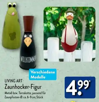 Aldi Nord LIVING ART Zaunhocker-Figur Angebot