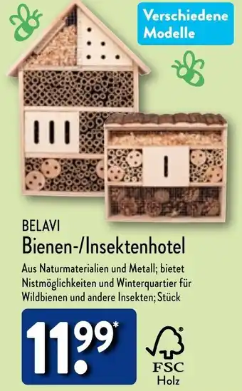 Aldi Nord BELAVI Bienen-/Insektenhotel Angebot