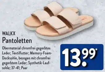 Aldi Nord WALKX Pantoletten Angebot