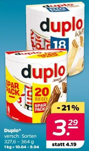 NETTO Duplo 327,6-364 g Angebot