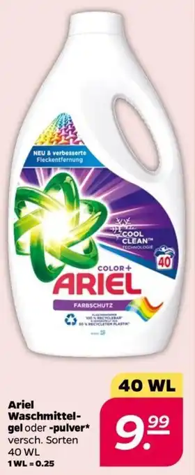 NETTO Ariel Waschmittel-gel oder pulver 40 WL Angebot