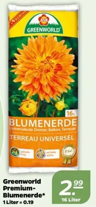 NETTO Greenworld Premium-Blumenerde 16 Liter Angebot