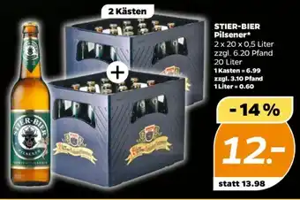 NETTO STIER-BIER Pilsener 2 x 20 x 0,5 Liter Angebot