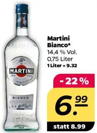 NETTO Martini Bianco 0,75 Liter Angebot