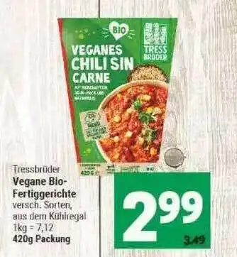 Marktkauf Tressbrüder Vegane Bio-fertiggerichte Angebot