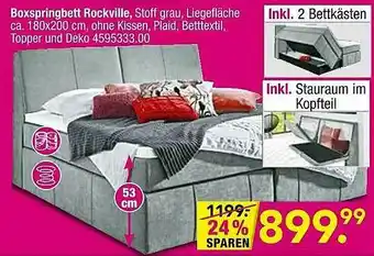 Möbel Boss Boxspringbett Rockville Angebot