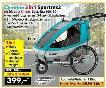 Norma24 Qeridoo 3 In 1 Sportrex2 Angebot