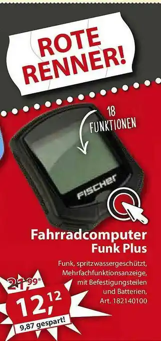 Sonderpreis Baumarkt Fahrradcomputer Funk Plus Angebot