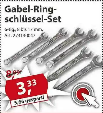 Sonderpreis Baumarkt Gabel-ring- Schlüssel-set Angebot