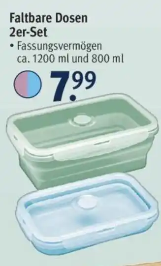 Rossmann Faltbare Dosen 2er Set Angebot