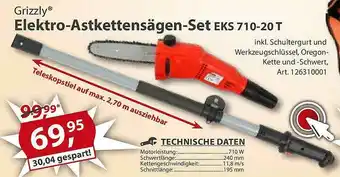 Sonderpreis Baumarkt Grizzly Elektro-astkettensägen-set Eks 710-20 T Angebot