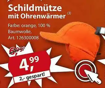 Sonderpreis Baumarkt Schildmütze Mit Ohrenwärmer Angebot