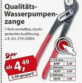 Sonderpreis Baumarkt Qualitäts-wasserpumpen-zange Angebot