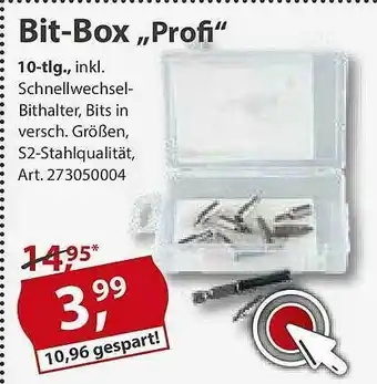 Sonderpreis Baumarkt Bit-box „profil” Angebot