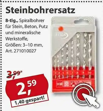 Sonderpreis Baumarkt Steinbohrersatz Angebot