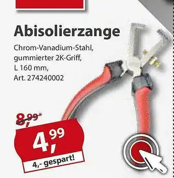 Sonderpreis Baumarkt Abisolierzange Angebot