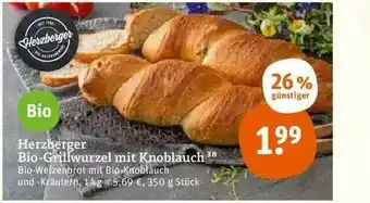 tegut Herzberger Bio-grillwurzel Mit Knoblauch Angebot