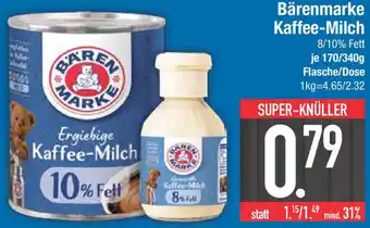 E-Center Bärenmarke Kaffee-Milch 170/340g Flasche/Dose Angebot