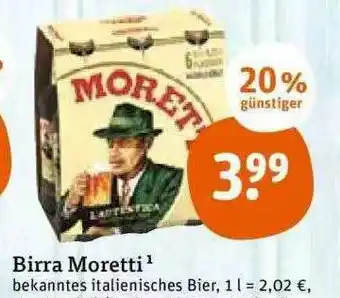 tegut Birra Moretti Bekanntes Italienisches Bier Angebot