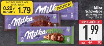 E-Center Milka Schokolade 270-300g Tafel Angebot