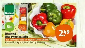 tegut Bioland Bio-paprika Mix Angebot