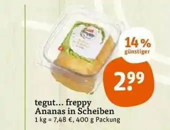 tegut Tegut... Freppy Ananas In Scheiben Angebot