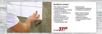 toom Baumarkt Wandfliesen Verlegen Angebot