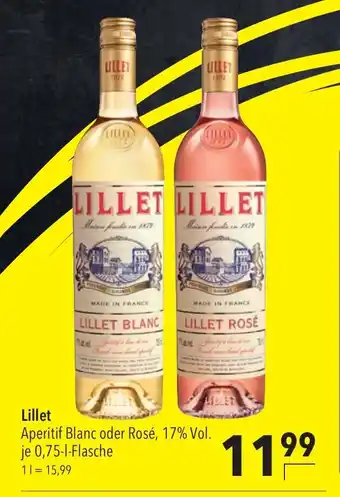 CITTI Markt Lillet Aperitif Blanc oder Rosé, 17% Vol. je 0,75-1-Flasche Angebot