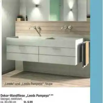 toom Baumarkt Dekor-wandfliese „leeds Pompeya” Angebot