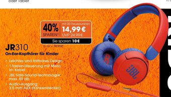 CITTI Markt JBL On-Ear-Kopfhörer für Kinder JR310 Angebot