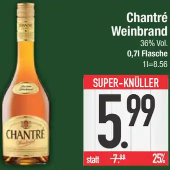 E-Center Chantré Weinbrand 0,7 L Flasche Angebot