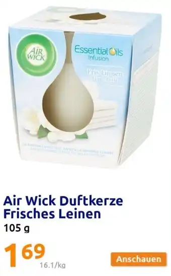 Action Air Wick Duftkerze Frisches Leinen 105 g Angebot