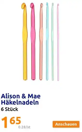 Action Alison & Mae Häkelnadeln 6 Stück Angebot