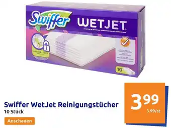 Action Swiffer WetJet Reinigungstücher 10 Stück Angebot