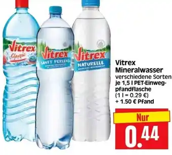 Edeka Herkules Vitrex Mineralwasser 1,5 L Angebot