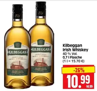 Edeka Herkules Kilbeggan Irish Whiskey 0,7 L Flasche Angebot