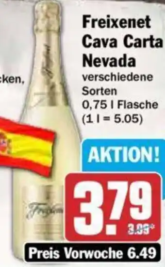 Hit Freixenet Cava Carta Nevada 0,75 L Flasche Angebot