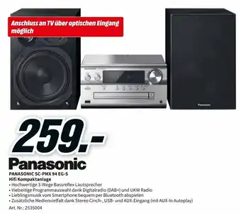 MediaMarkt Panasonic SC-PMX 94 EG-S Hifi Kompaktanlage Angebot