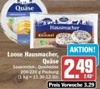 Hit Loose Hausmacher, Quäse 200-220 g Packung Angebot