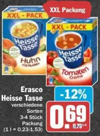 Hit Erasco Heisse Tasse 3-4 Stück Packung Angebot